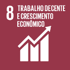 Selo ODS número 8 - Trabalho decente e crescimento econômico